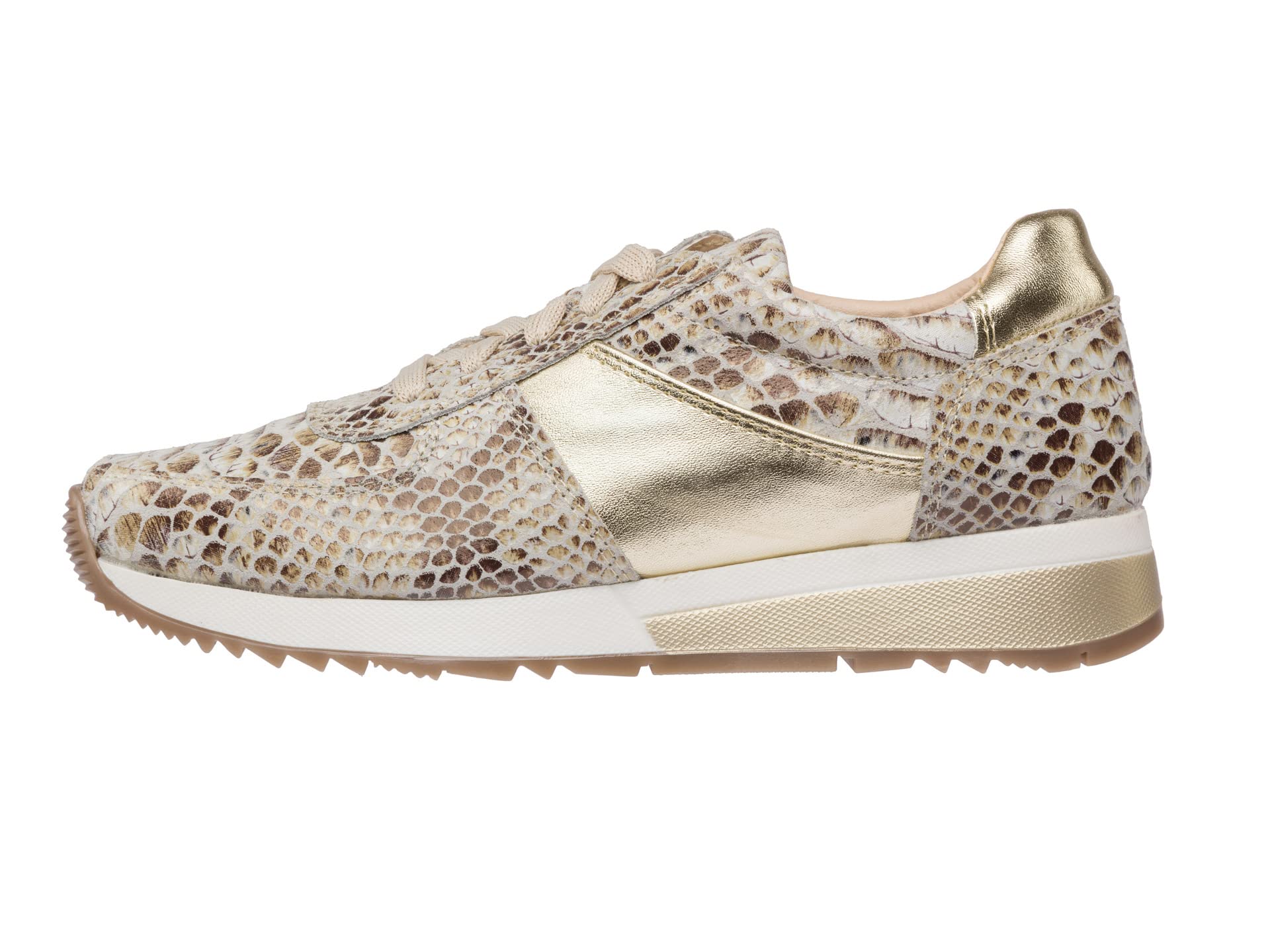 Кроссовки CoFi Holly Unique Printed Leather Fashion Sneaker, Tan Snake Print 1 — фото 4