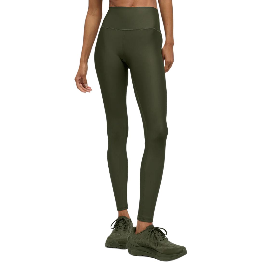 

Спортивные брюки женские Alo Yoga, оливковый зеленый/зеленый оливковый