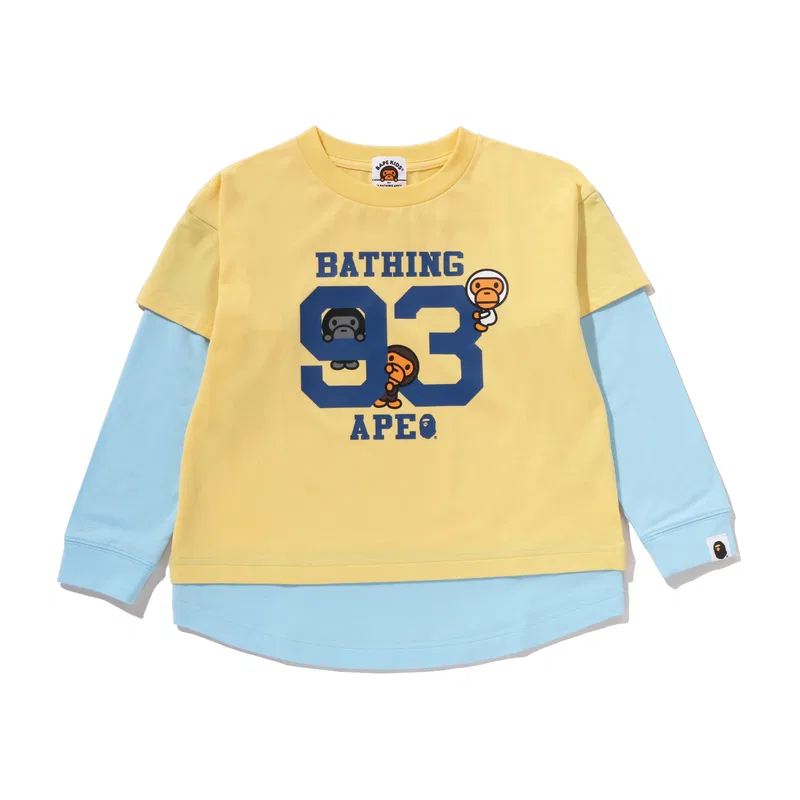 Футболка с круглым вырезом A BATHING APE Navy Blue — фото 4