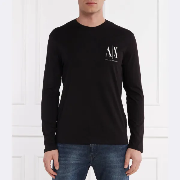 

Классический крой с длинным рукавом Armani Exchange, черный