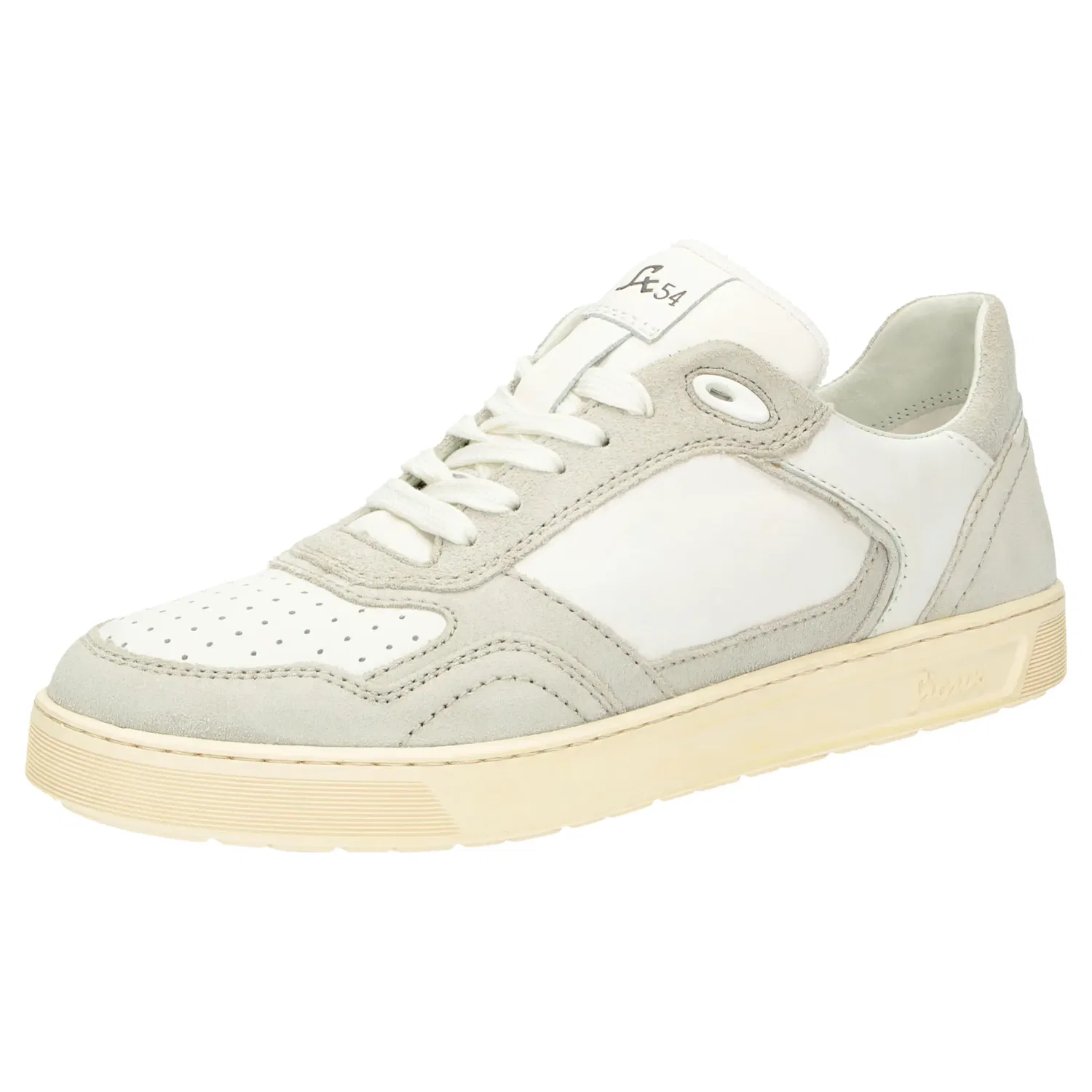 Sneakers Low из кожи, Sioux, светло-серый