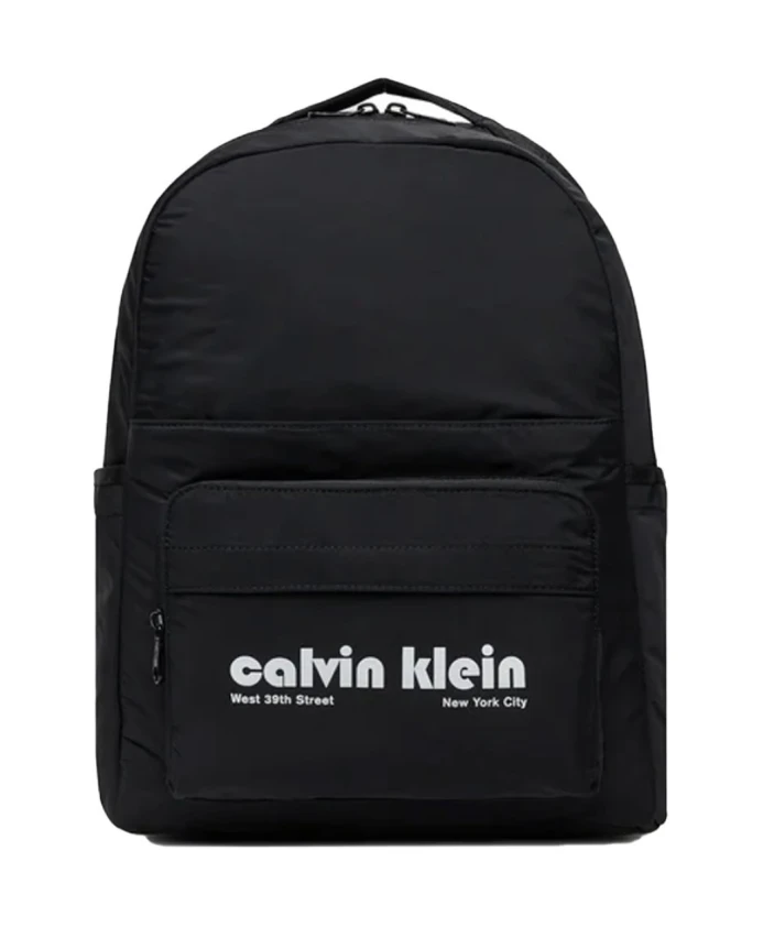 

Черный рюкзак с напечатанным логотипом Calvin Klein, черный