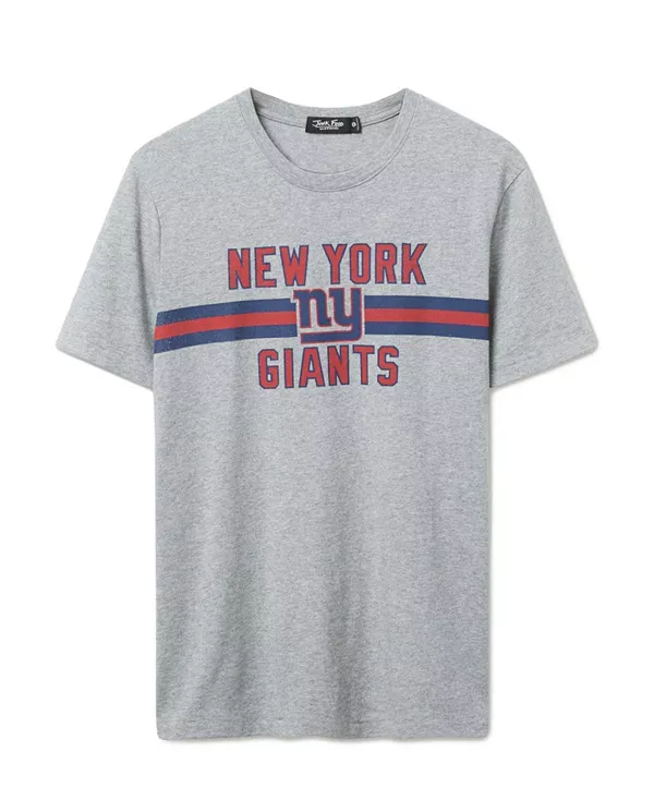 

Футболка унисекс с символикой команды New York Giants (лайнмен) Junk Food Clothing, серый