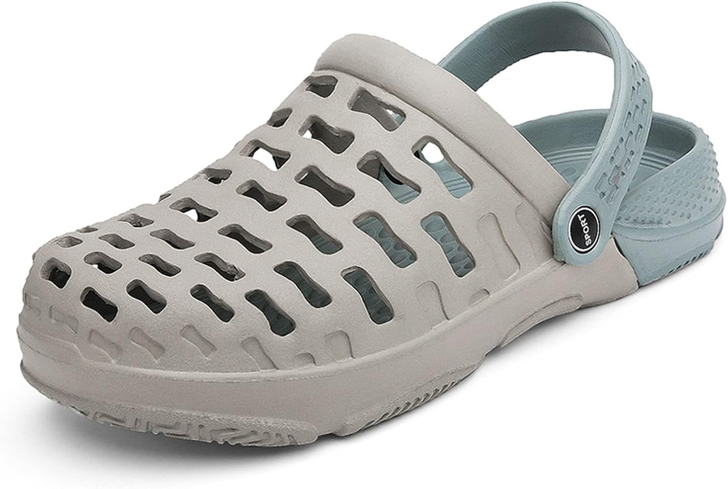 

Мужские садовые сабо Дышащие садовые туфли с поддержкой свода стопы Летние нескользящие шлепанцы для пляжа Meidiastra, голубой