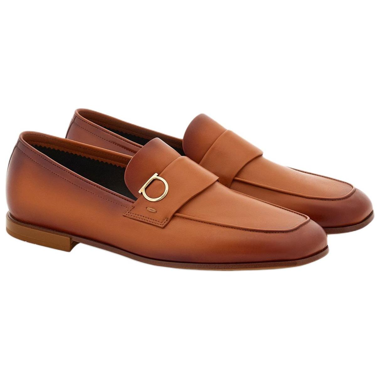 Коричневые лоферы для мужчин Ferragamo, коричневый — фото 4
