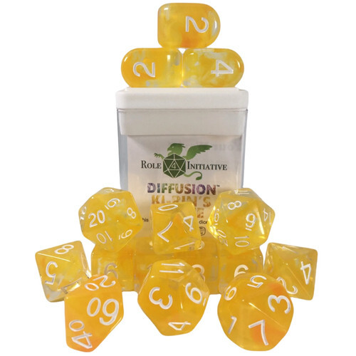 

Аксессуары Role 4 Initiative R4I Dice w/ Arch'd4: Diffusion - Ki-Rin's Grace (15)