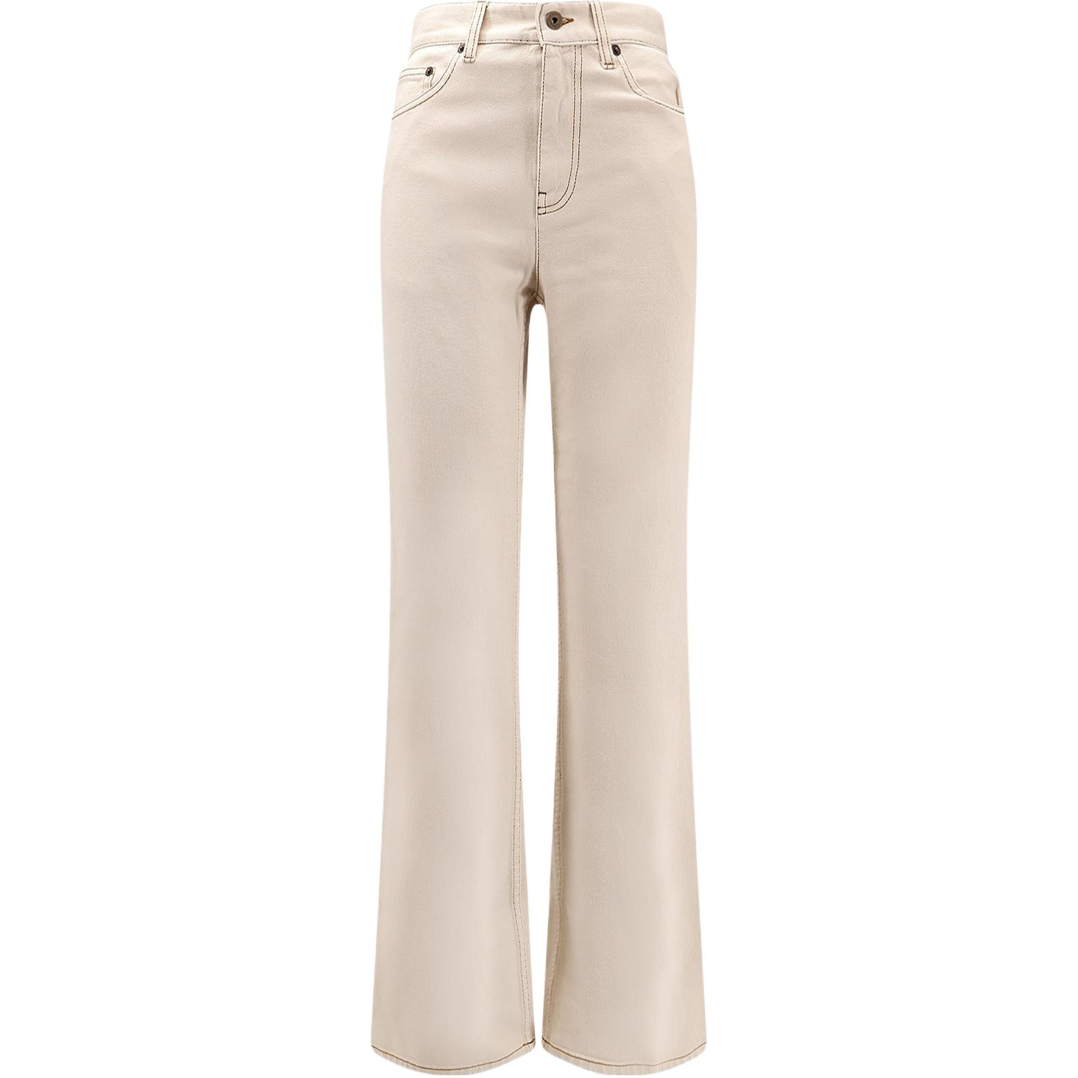 

Джинсы с поясной петлей Burberry, айвори