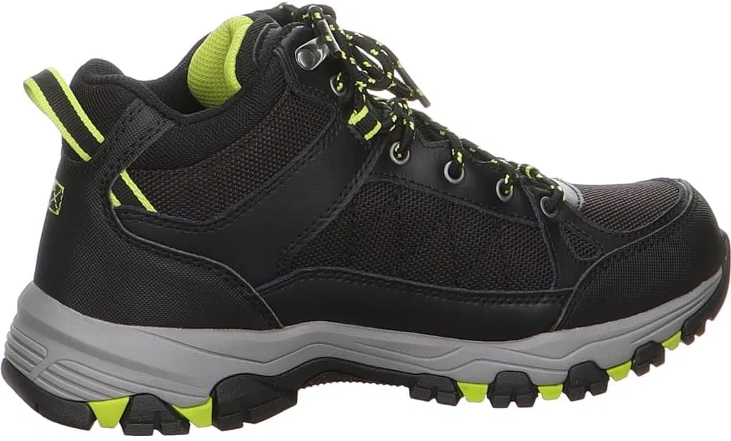 Походные кроссовки Skechers Selmen Melano для мужчин, Black Leather W Synthetic Mesh
