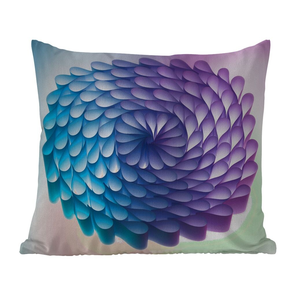 

Подушка для улицы MuchoWow — Фиолетовая и синяя бумажная геометрия — 40x40 см — Устойчивость к атмосферным воздействиям — Подушка для отдыха — Чехол на подушку — Хлопчатобумажная ткань — Декоративные чехлы на подушки, мультиколор