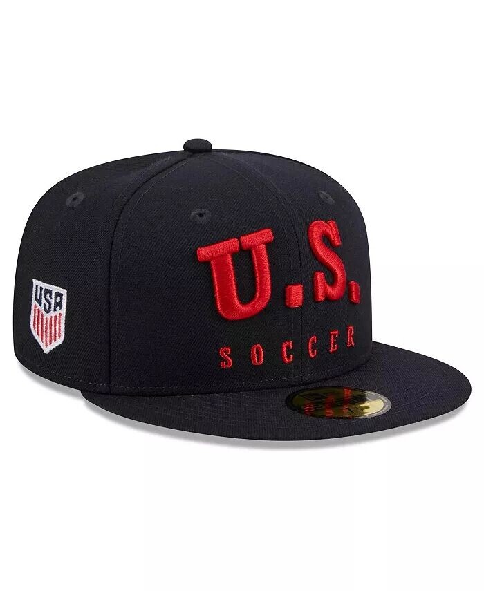 

Мужская темно-синяя шляпа USMNT Text 59FIFTY Fitted Hat New Era
