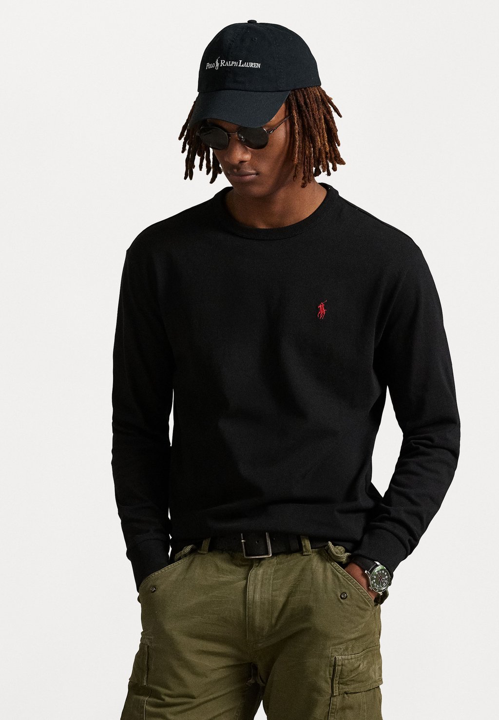 

Лонгслив CLASSIC FIT LONG-SLEEVE Polo Ralph Lauren, черный