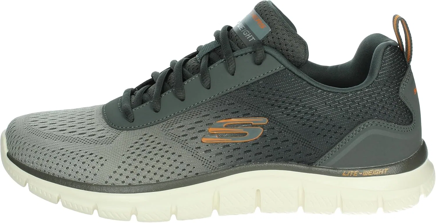 Мужские кроссовки Skechers Track Ripkent, Olive Mesh Synthetic