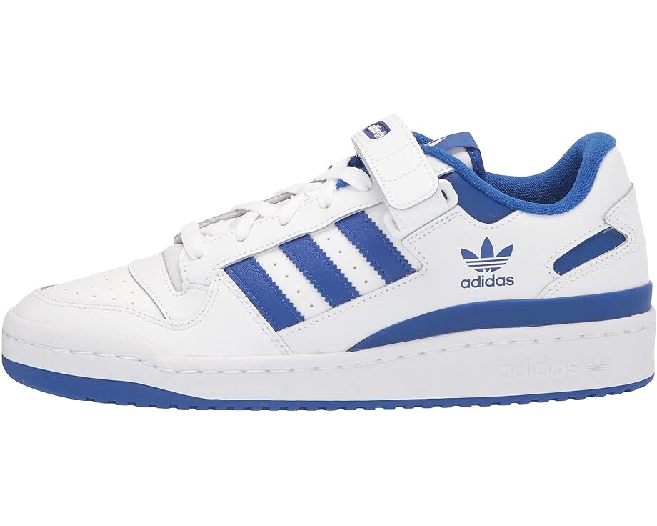 Кроссовки adidas Originals Forum Low, цвет Footwear White/Footwear White/Team Royal Blue — фото 4