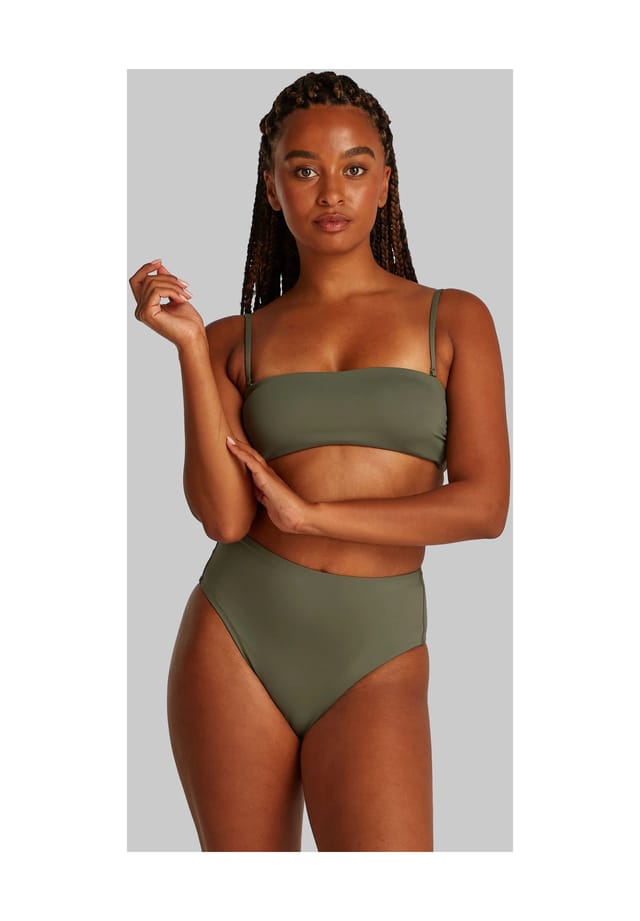 

Плавки бикини с высокой талией Calvin Klein, цвет ldy green