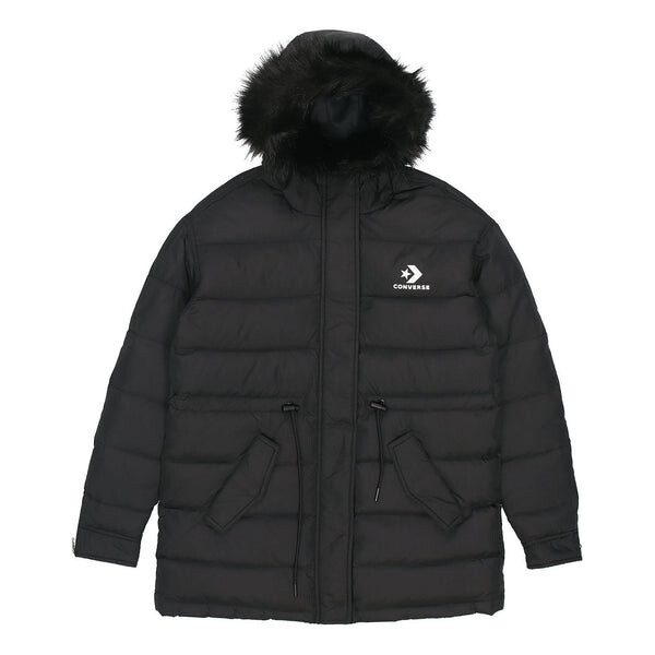 

Куртка long down jacket 'black' Converse, черный