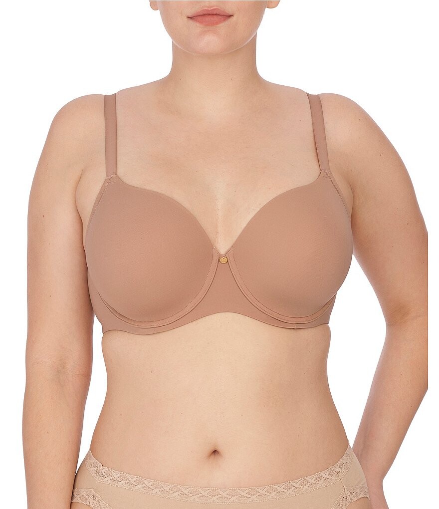 

Natori Chic Comfort Бюстгальтер-футболка с полной грудью и U-образной спинкой, бежевый