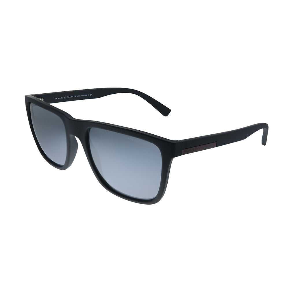 

Armani Exchange AX 4080S 80786G Солнцезащитные очки унисекс в квадратной оправе, цвет matte black