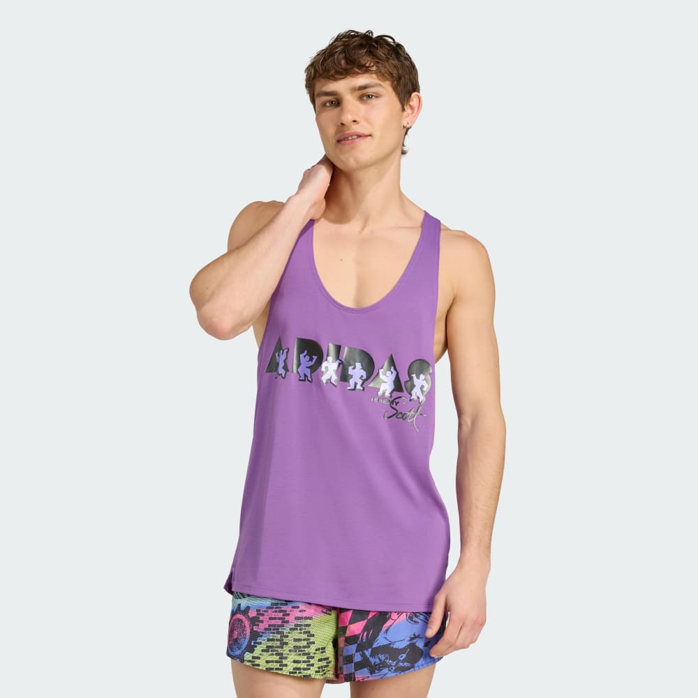

Спортивный топ Adidas X Jeremy Scott Tank Top, цвет Active Purple