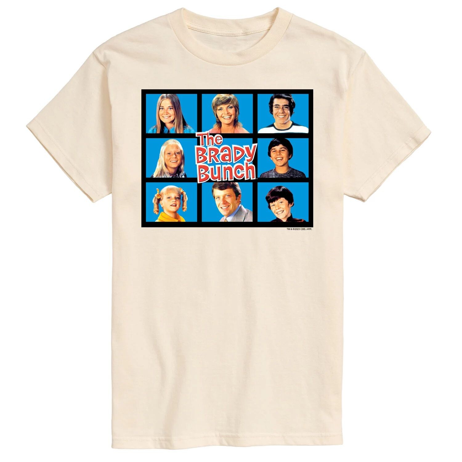 

Мужская футболка с рисунком в сетку Brady Bunch Licensed Character
