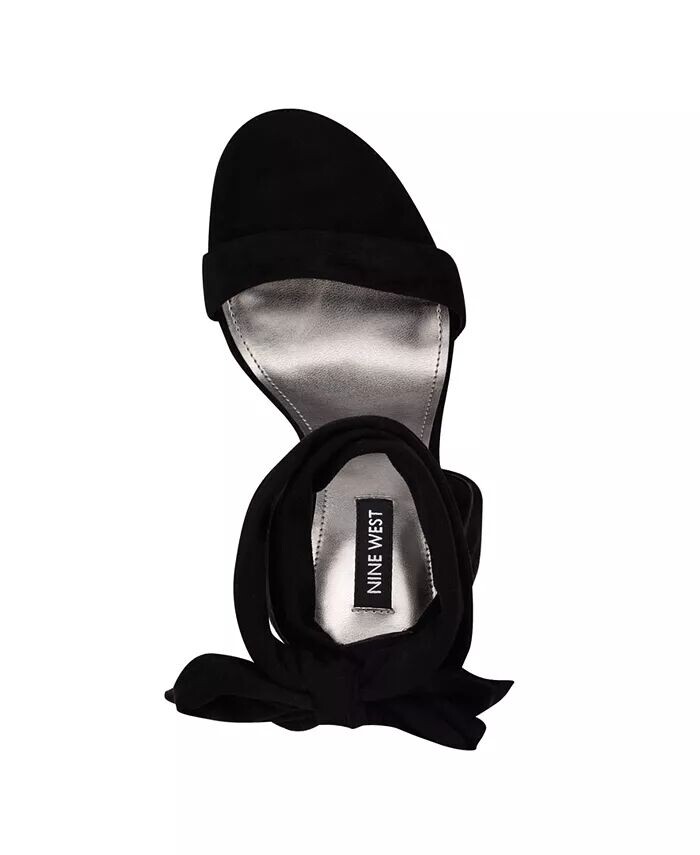 Женские босоножки Kelsie Ankle Wrap Heeled Dress Sandals Nine West, черный — фото 4