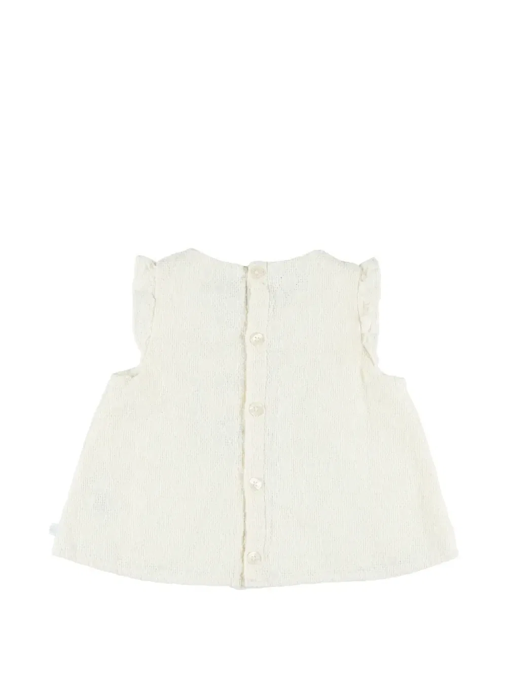 Комплект из топа и шорт с вышивкой Petit Bateau, бежевый — фото 2
