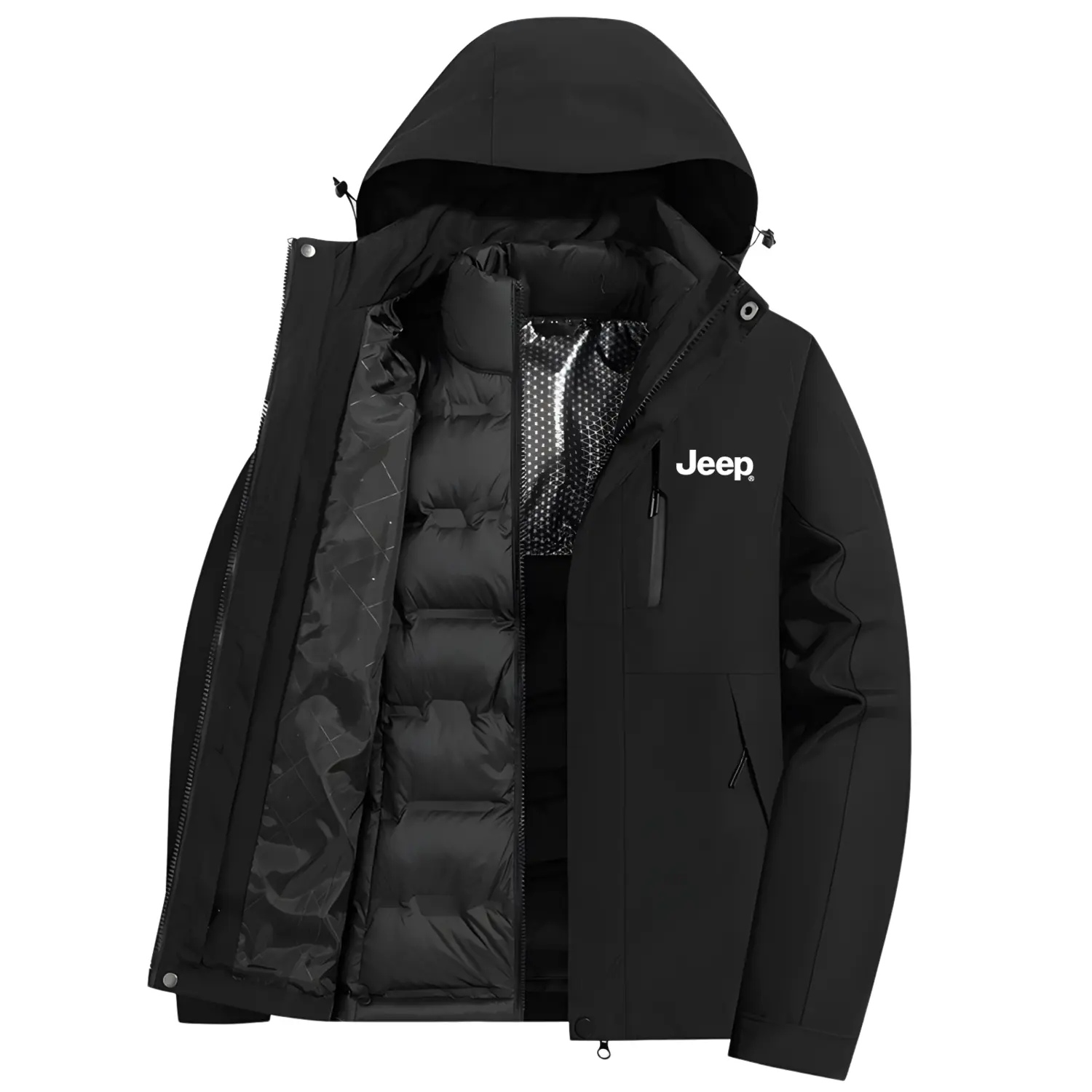 

Jeep Куртка Unisex, Black (3-in-1 Down Liners)