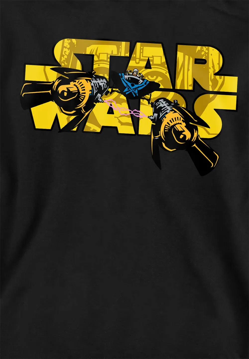 Детская худи Star Wars Pod Racing Logo, черная, черный — фото 2