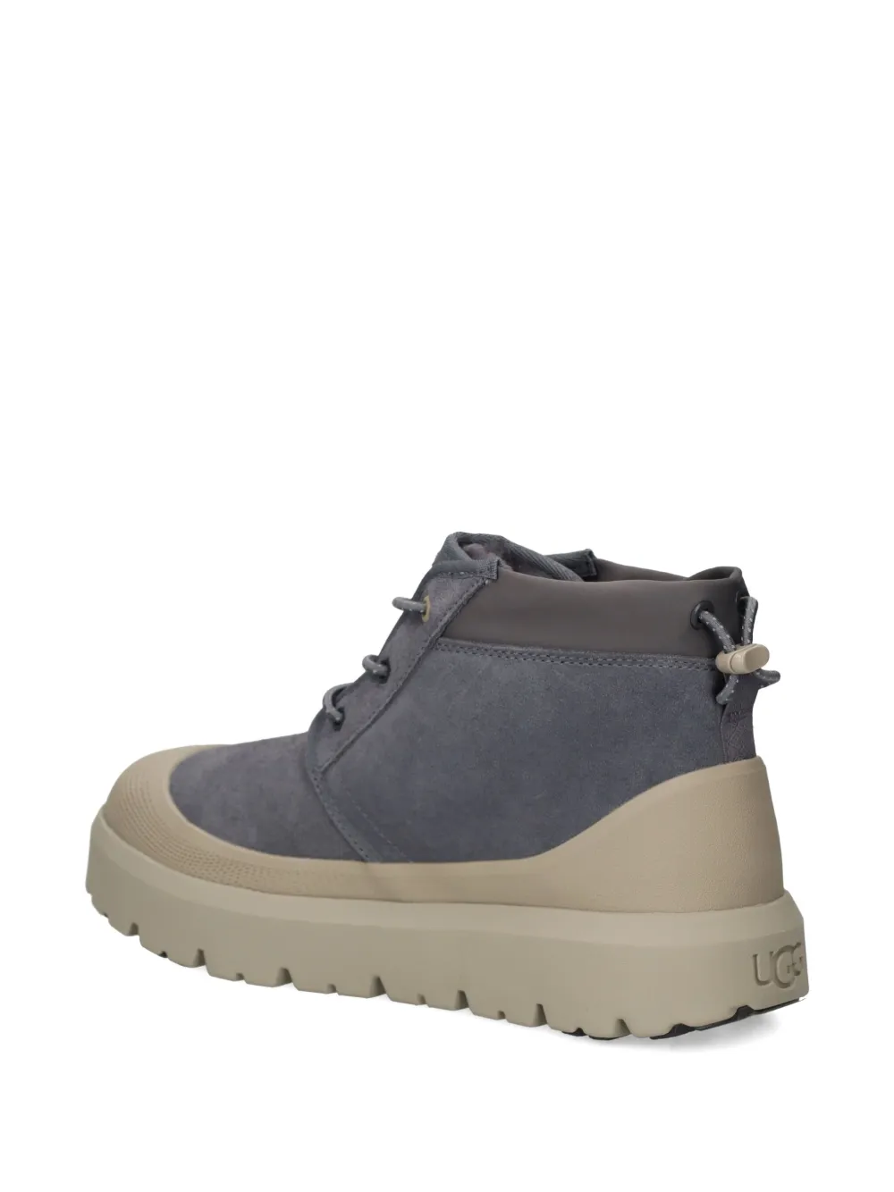 Мужские ботинки UGG Neumel замшевые с резиновой подошвой, серо-бежевый — фото 4