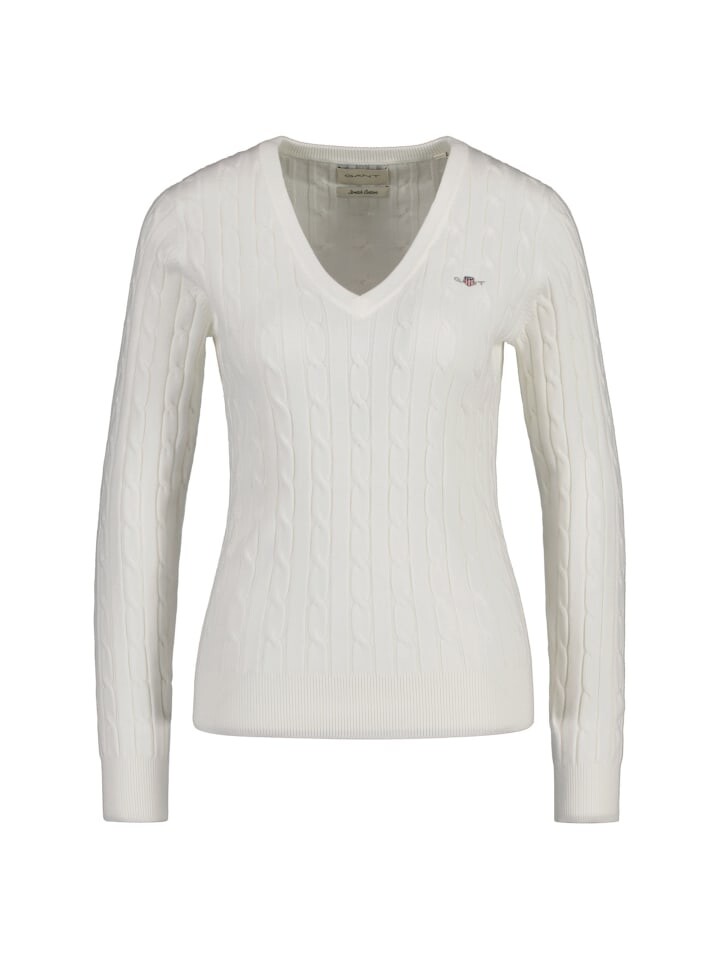 

Толстовка Gant Strickpullover, экрю