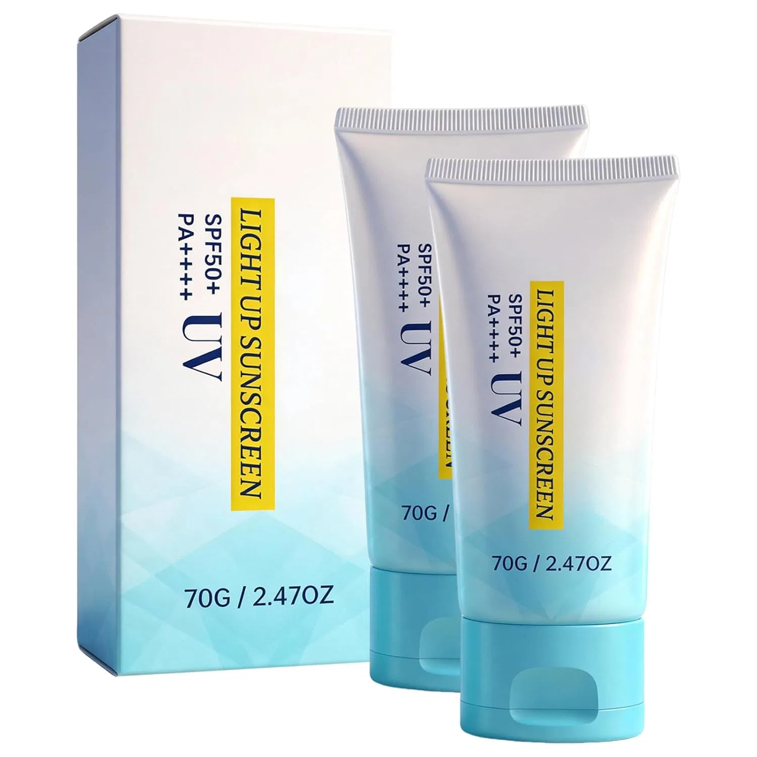 Солнцезащитная эссенция UV Aqua Lightup Essence SPF 50+ PA++++ Generic, 2 Pieces.