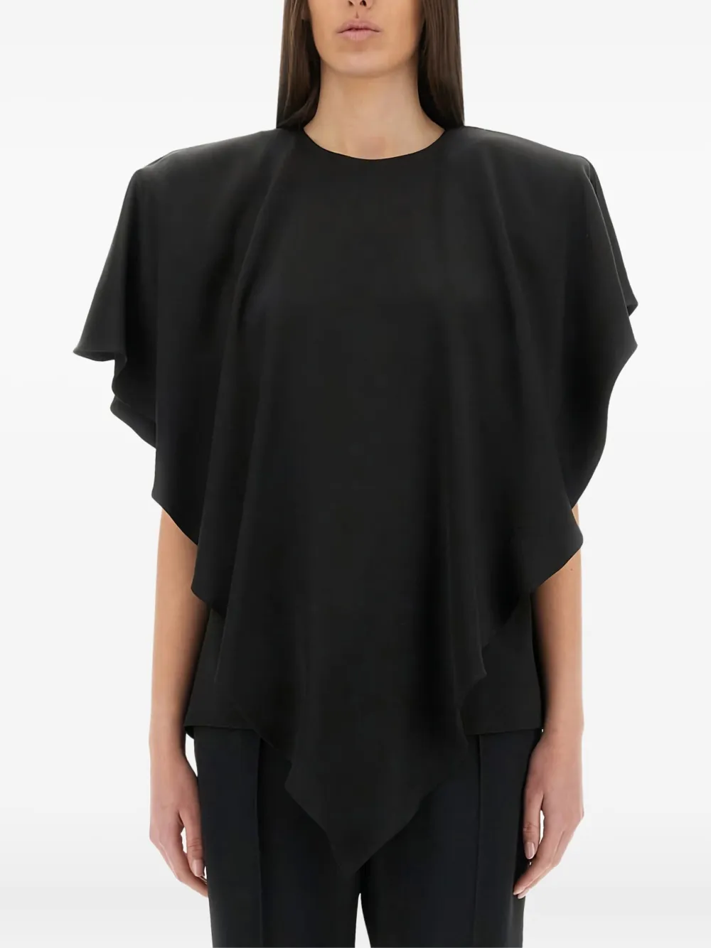 

Драпированная блузка STELLA MCCARTNEY, черный