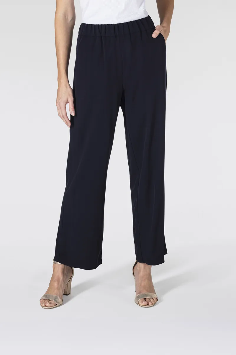 

Брюки MAC 3/4 "CHIARA CROPPED", с широкими прямыми штанинами, синий