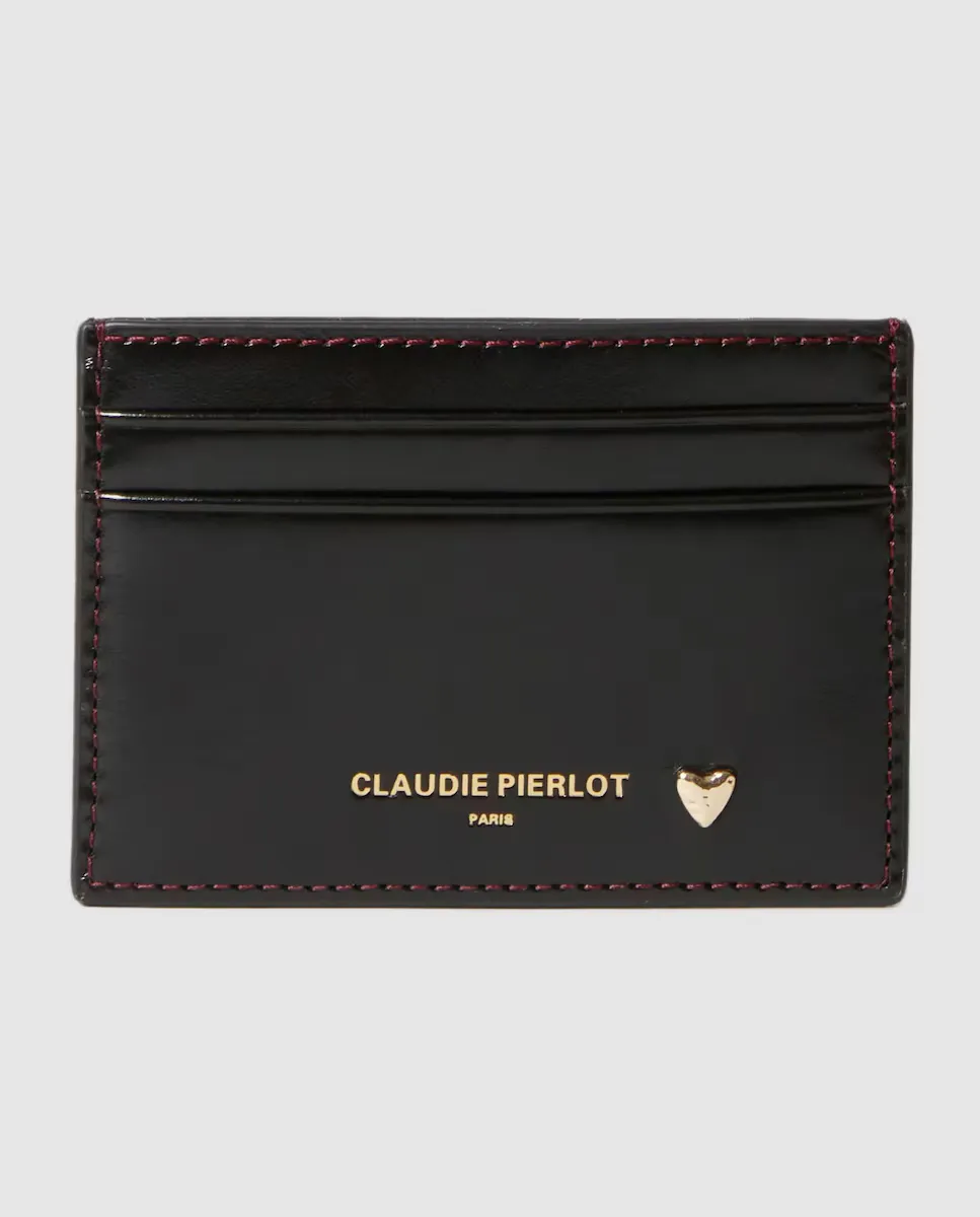 

Женская кожаная визитница Claudie Pierlot, черный