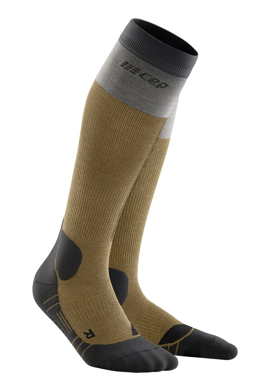 

Гольфы COMPRESSION MERINO HIKING TALL, MADE IN GERMANY CEP, коричневый