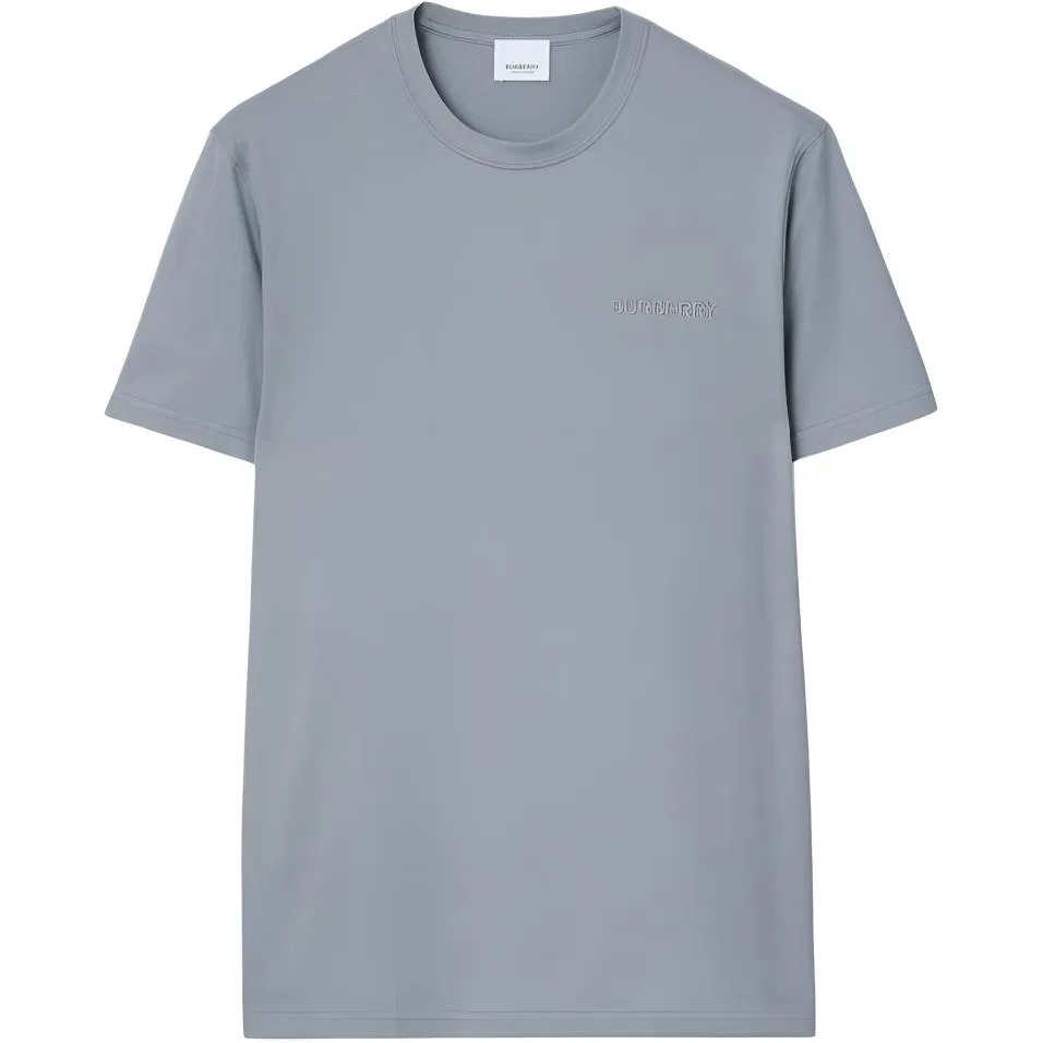 Футболка мужская синяя crew neck moderate straight fit Burberry, Blue