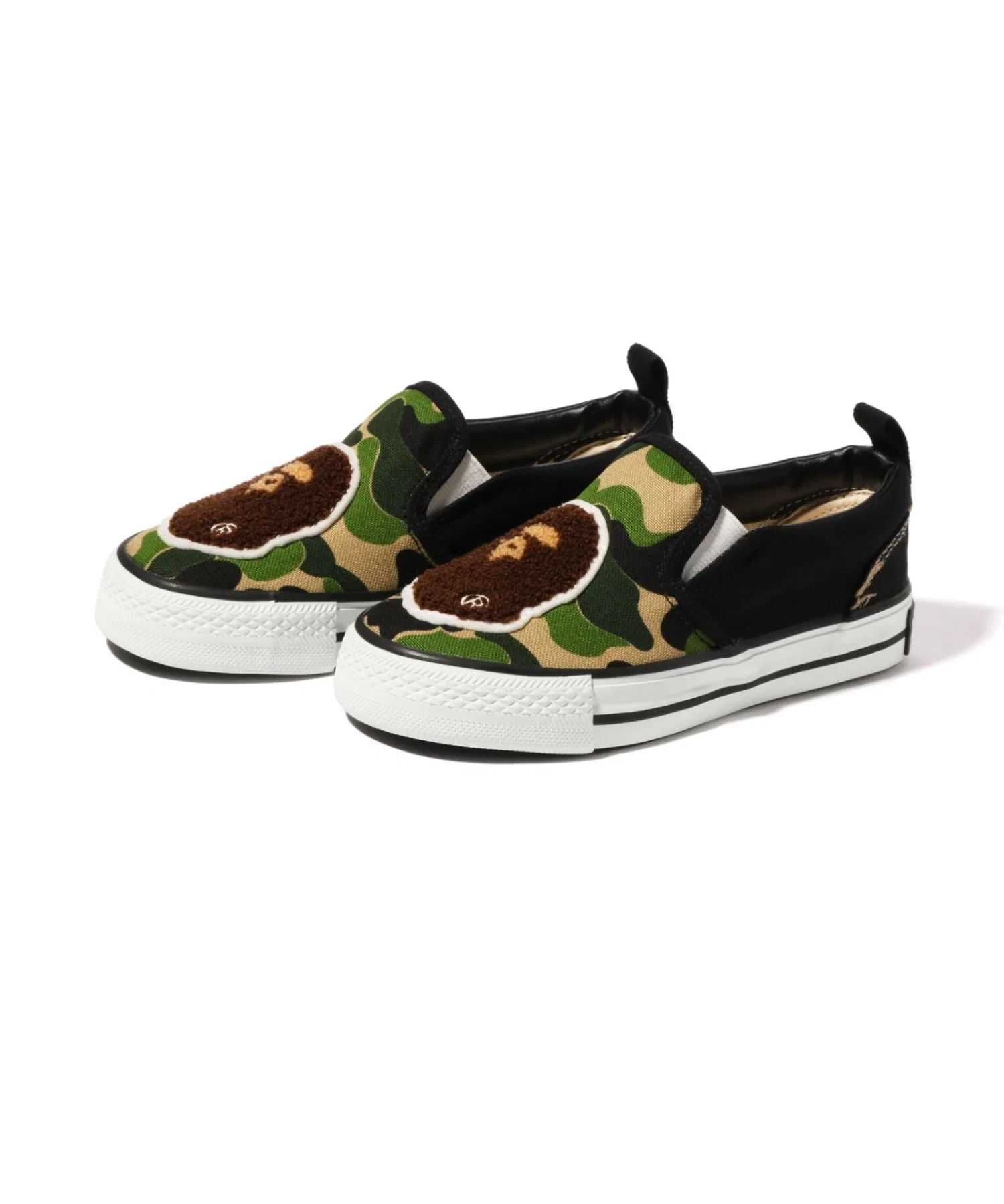 Детские кроссовки ABC CAMO APE HEAD A BATHING APE зелёные