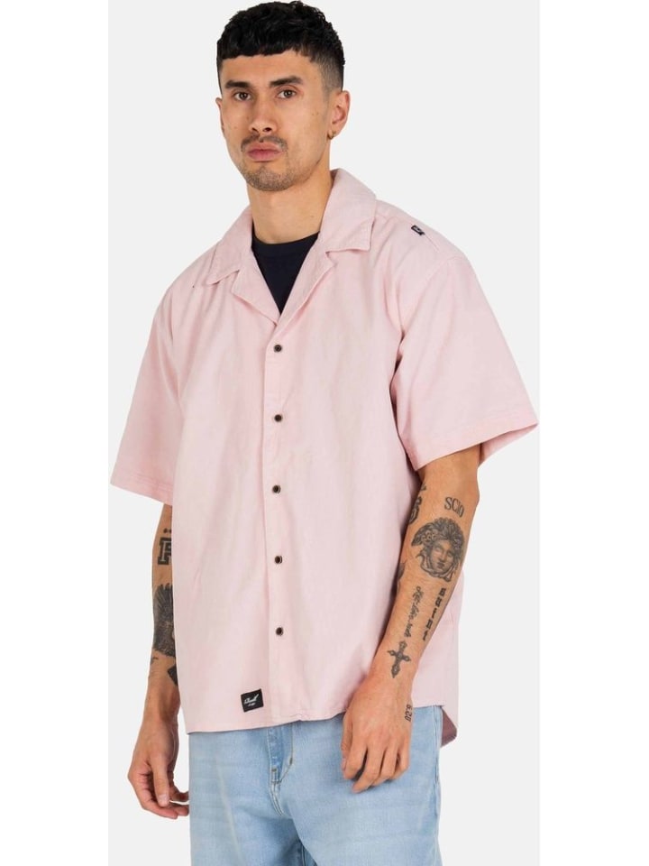 

Футболка Resort Cord Shirt красного цвета Reell, Красный, Футболка Resort Cord Shirt красного цвета Reell
