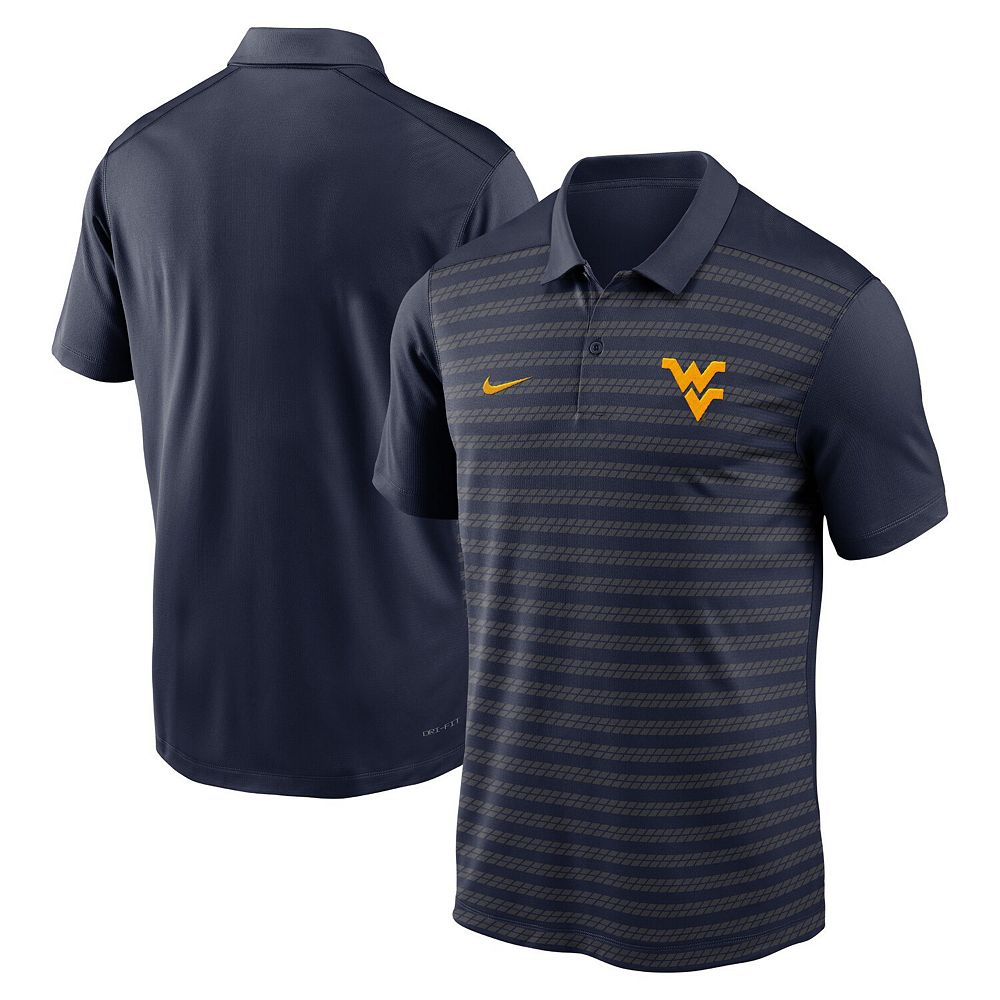 

Мужская футболка-поло Nike Navy West Virginia Mountaineers 2024 Coaches Sideline Performance в начале сезона, цвет Wvu Navy