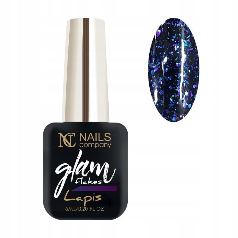 

Гибридные ногти NC Nails Glam Flakes Lapis 6 мл