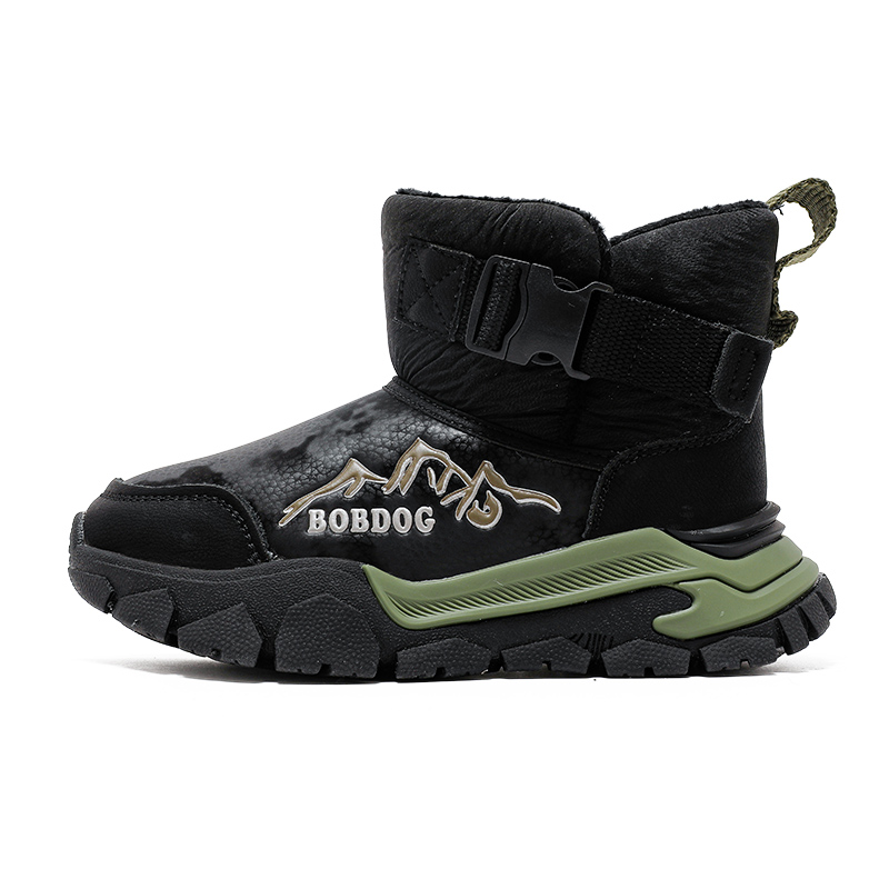 

Противоскользящие, водонепроницаемые, высокие детские ботинки Balance BOBDOG, черный/зеленый