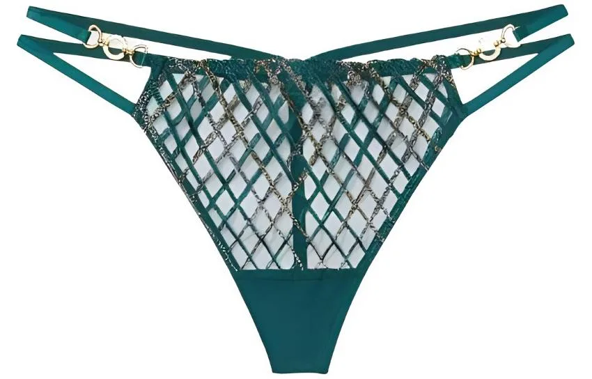 Victoria's Secret Женские трусы 1 шт мохово-зеленые
