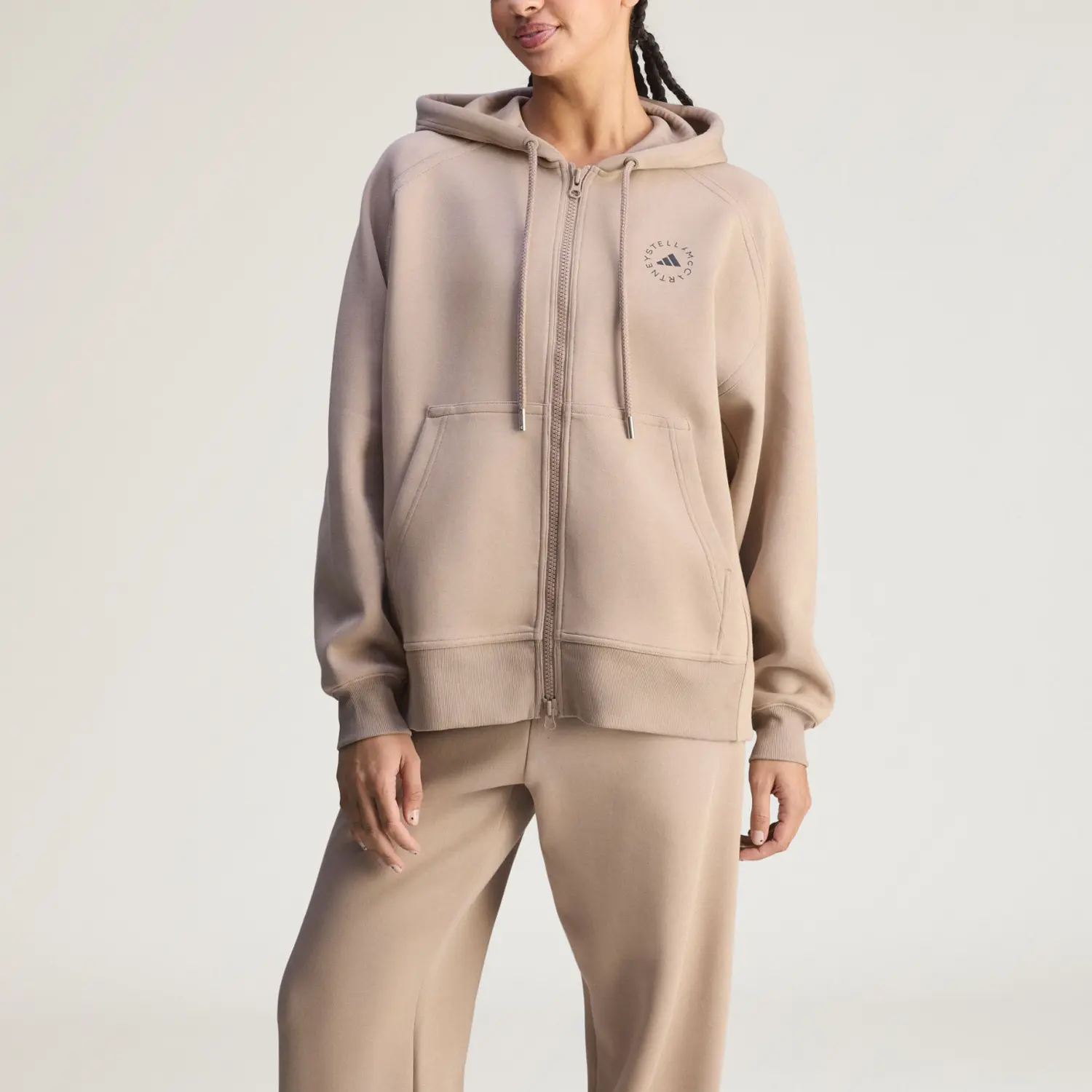 Куртка Stella McCartney FW25 для женщин Adidas, розовый коричневый — фото 3