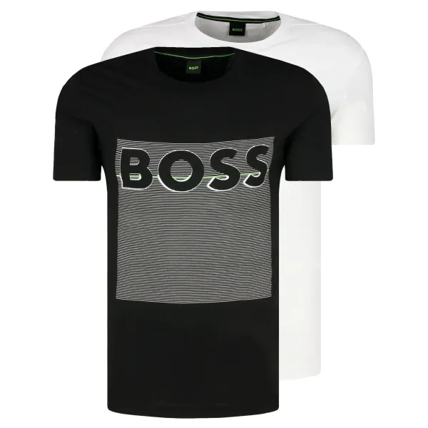 

Комплект из двух футболок стандартного кроя Boss, черный