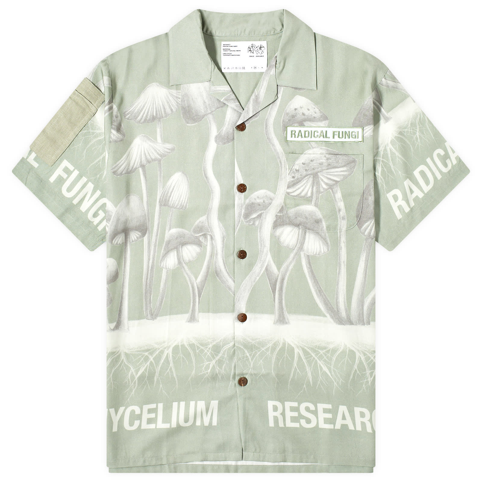 

Рубашка с коротким рукавом Space Available Redical Funghi Vacation Shirt, цвет Natural