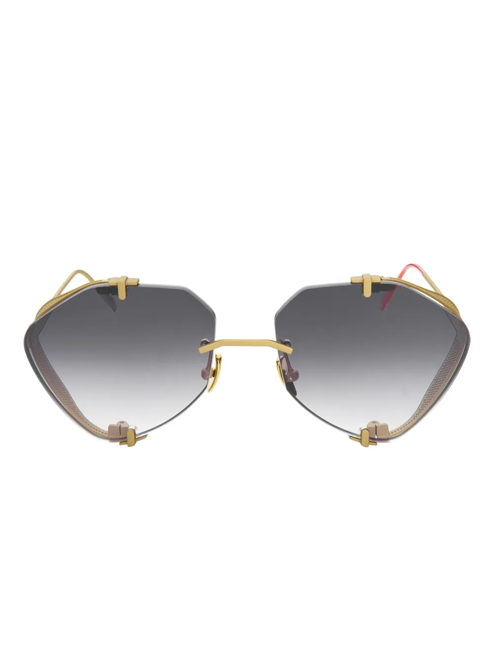 

Солнцезащитные очки Khoid в геометрической оправе Vysen Eyewear, золотой