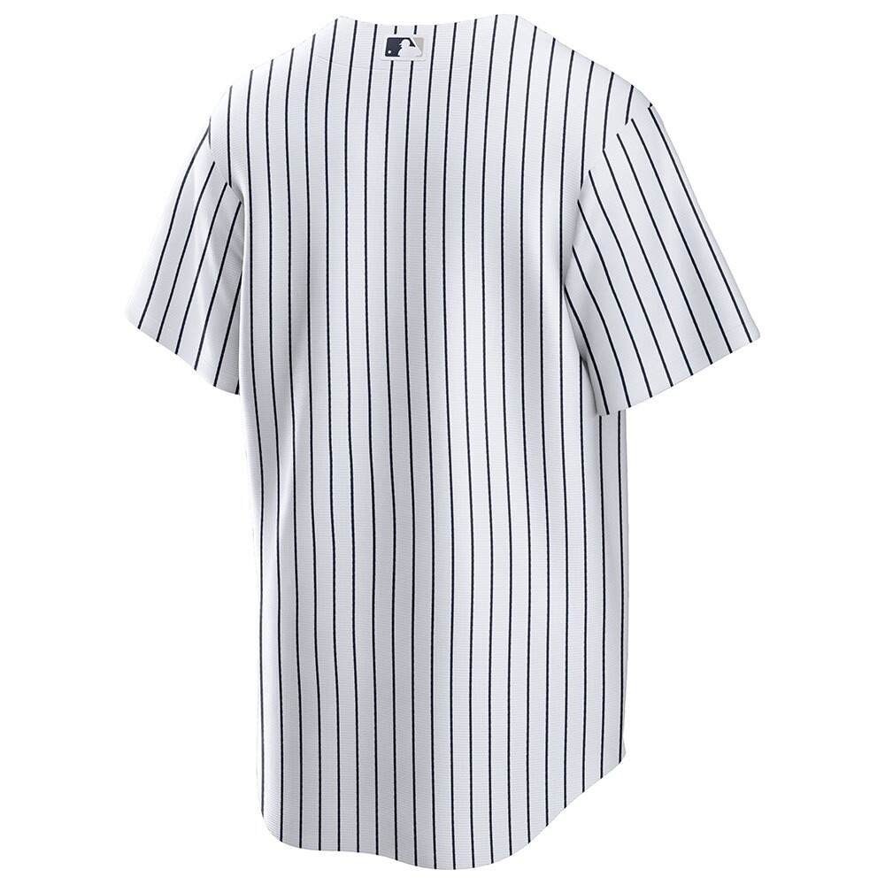 Футболка Nike MLB New York Yankees Official Replica Home Short Sleeve V Neck, белый — фото 2