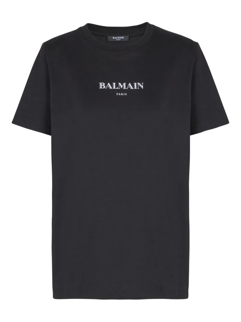 

Футболка с вышитым логотипом BALMAIN, черный
