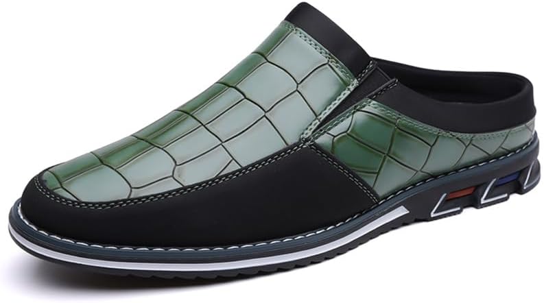 

Мужские повседневные оксфорды, офисные лоферы из кожи, модные туфли-слипоны, комфортная обувь для прогулок, вождения и работы Hhhchpm, зеленый