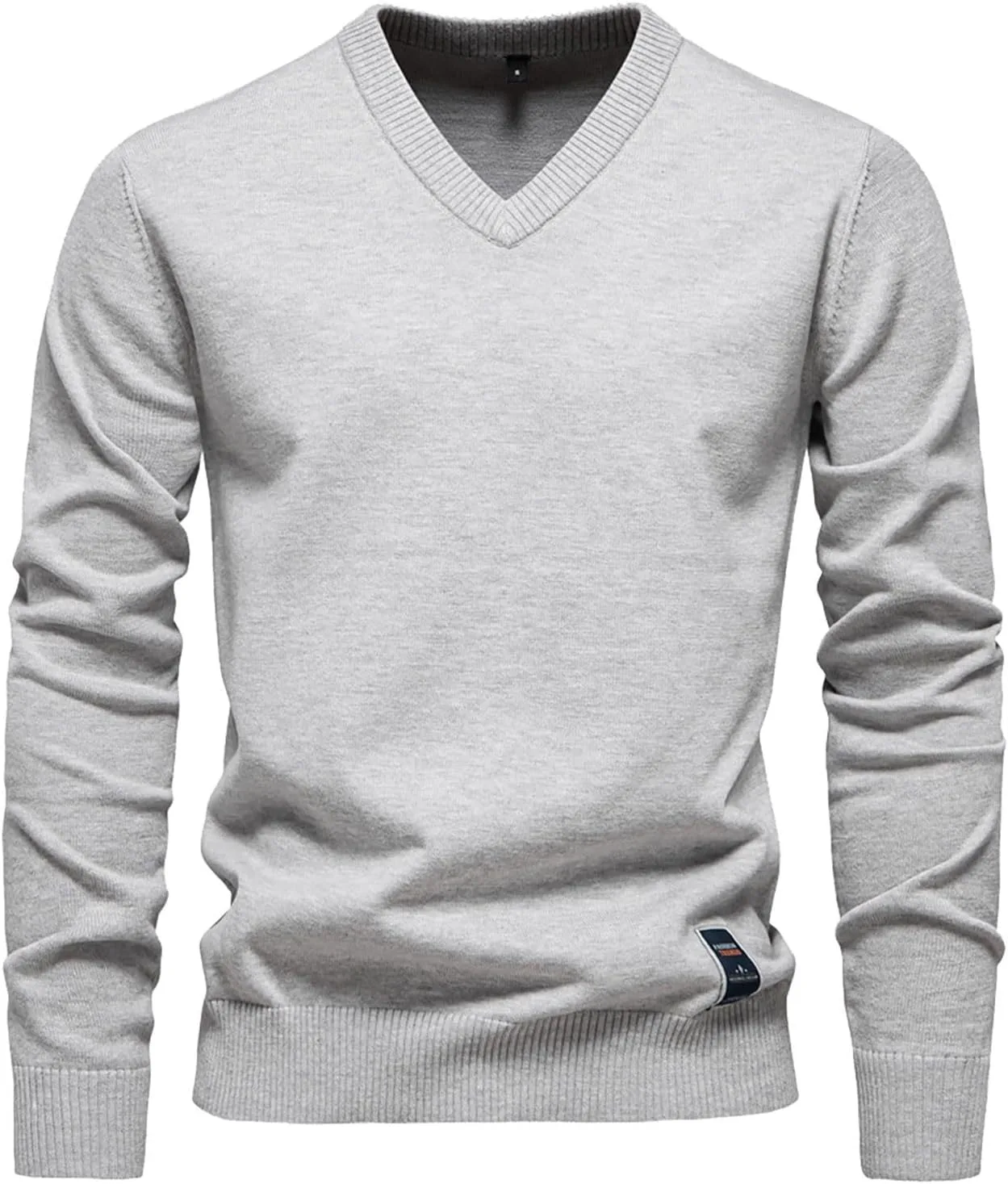 

Мужской свитер с V-образным вырезом Casual, Slim Fit, длинный рукав