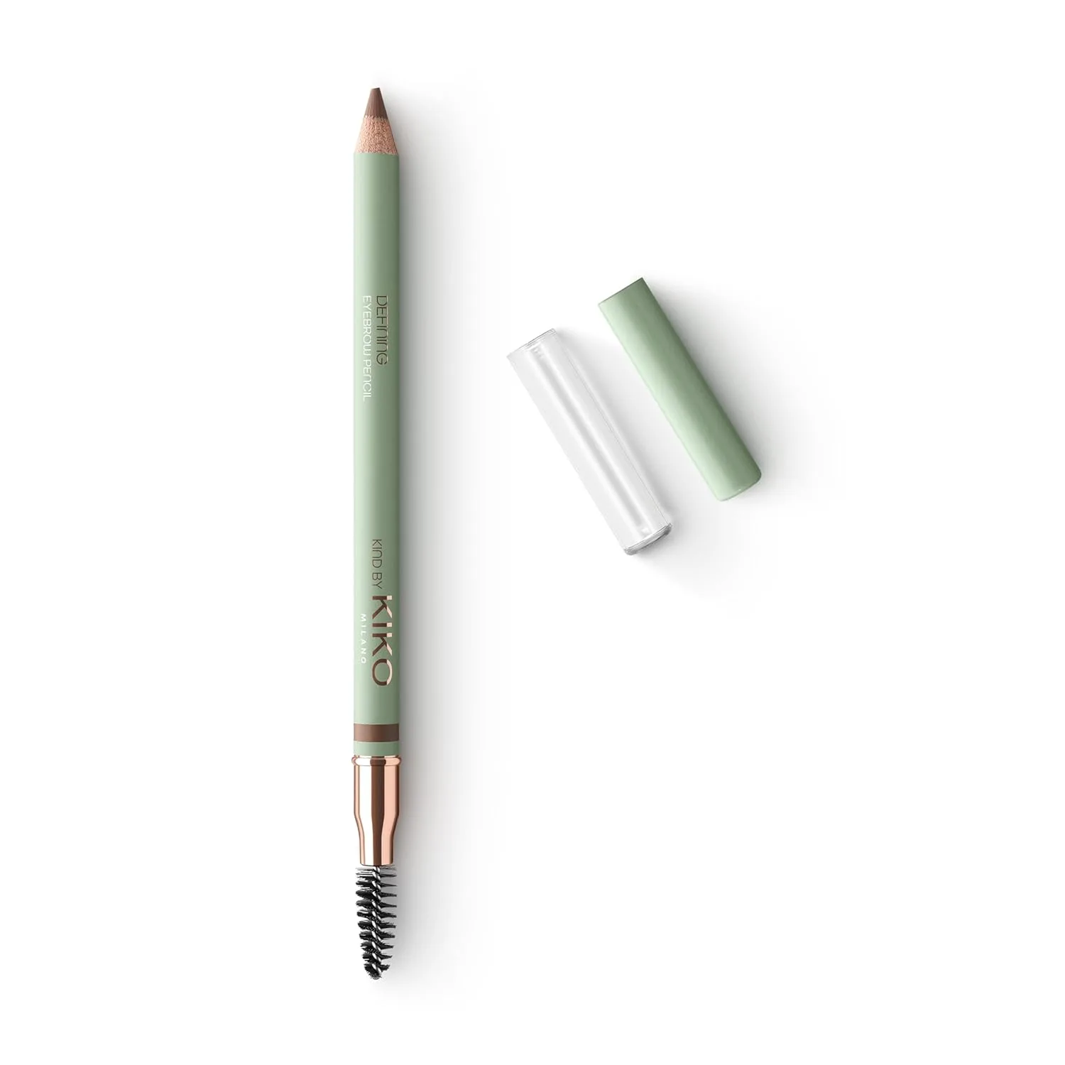 Карандаш для бровей KIKO Milano Kind by KIKO Defining Eyebrow Pencil 02, с щеточкой для бровей, 02 Milk Chocolate